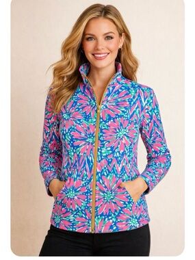 Lilly Pulitzer Vibrant Floral Jacket